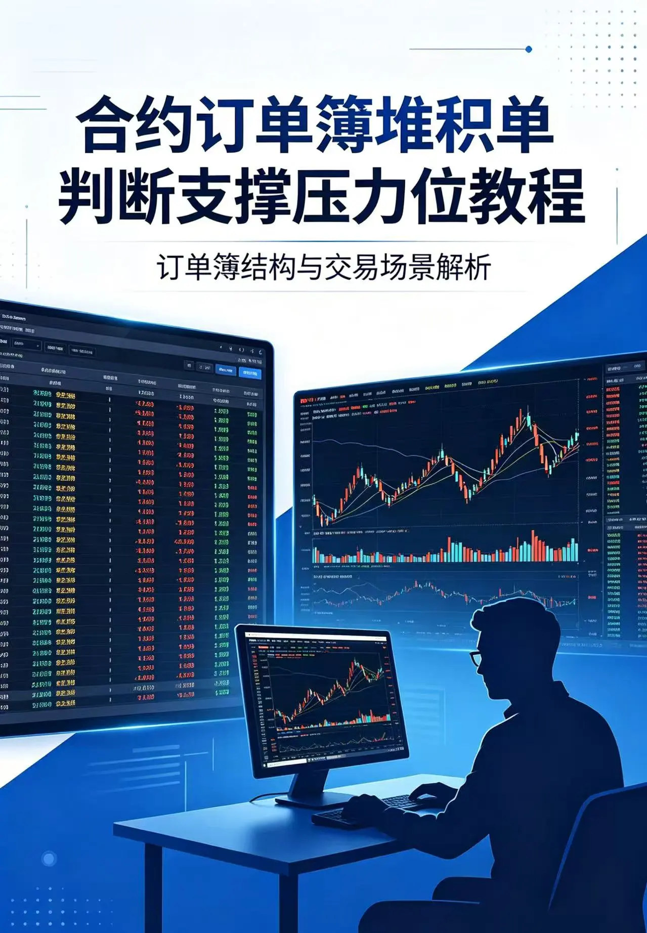  合约订单簿的"堆积单"怎么判断支撑压力位？挂单厚度、真假堆积全拆开