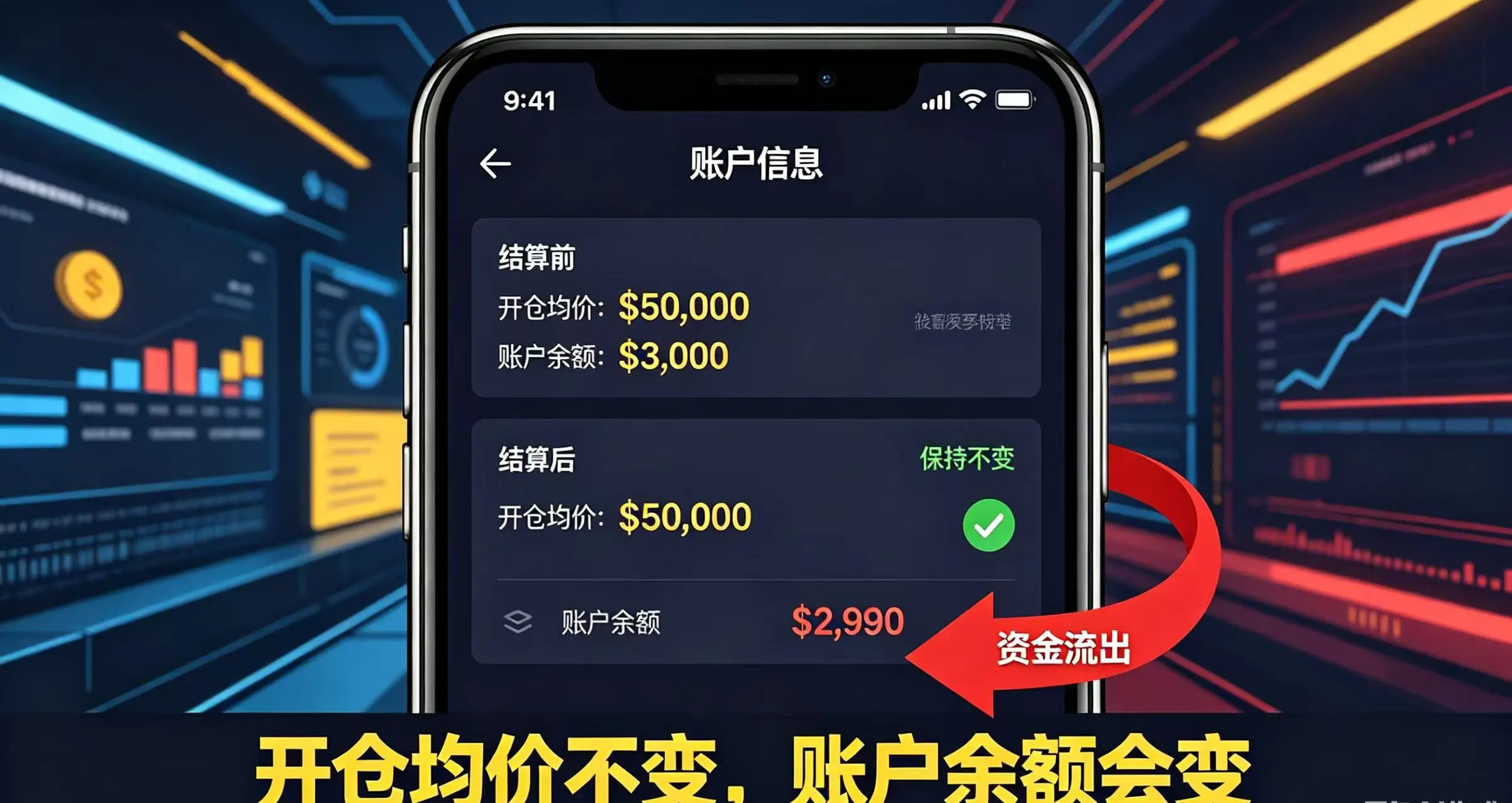 “账户结算前后对比” 的界面 “账户结算前后对比” 的界面