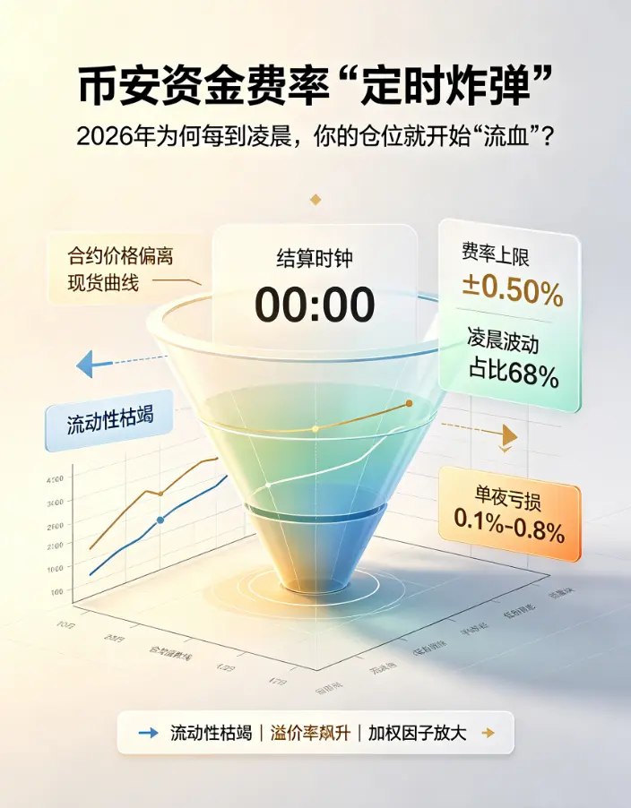 资金费率“定时炸弹”：2026年为何每到凌晨，你的仓位就开始“流血”？