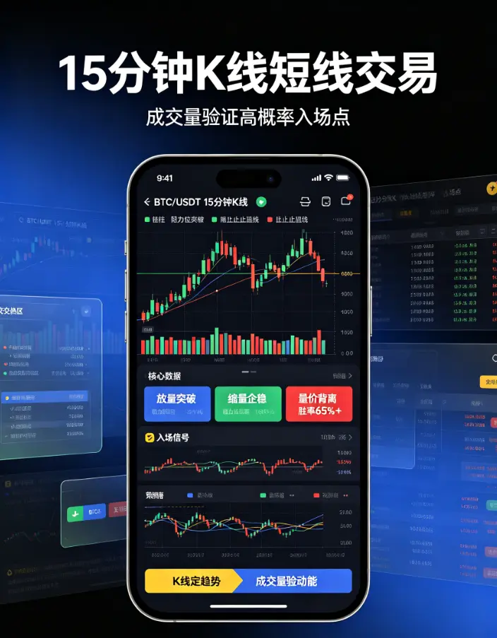 合约短线交易心得：如何用15分钟K线+成交量捕捉日内高概率入场点