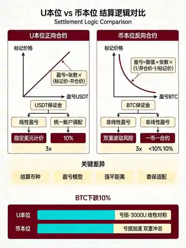 一张图看懂U本位与币本位：欧亿合约交易的基础结算逻辑