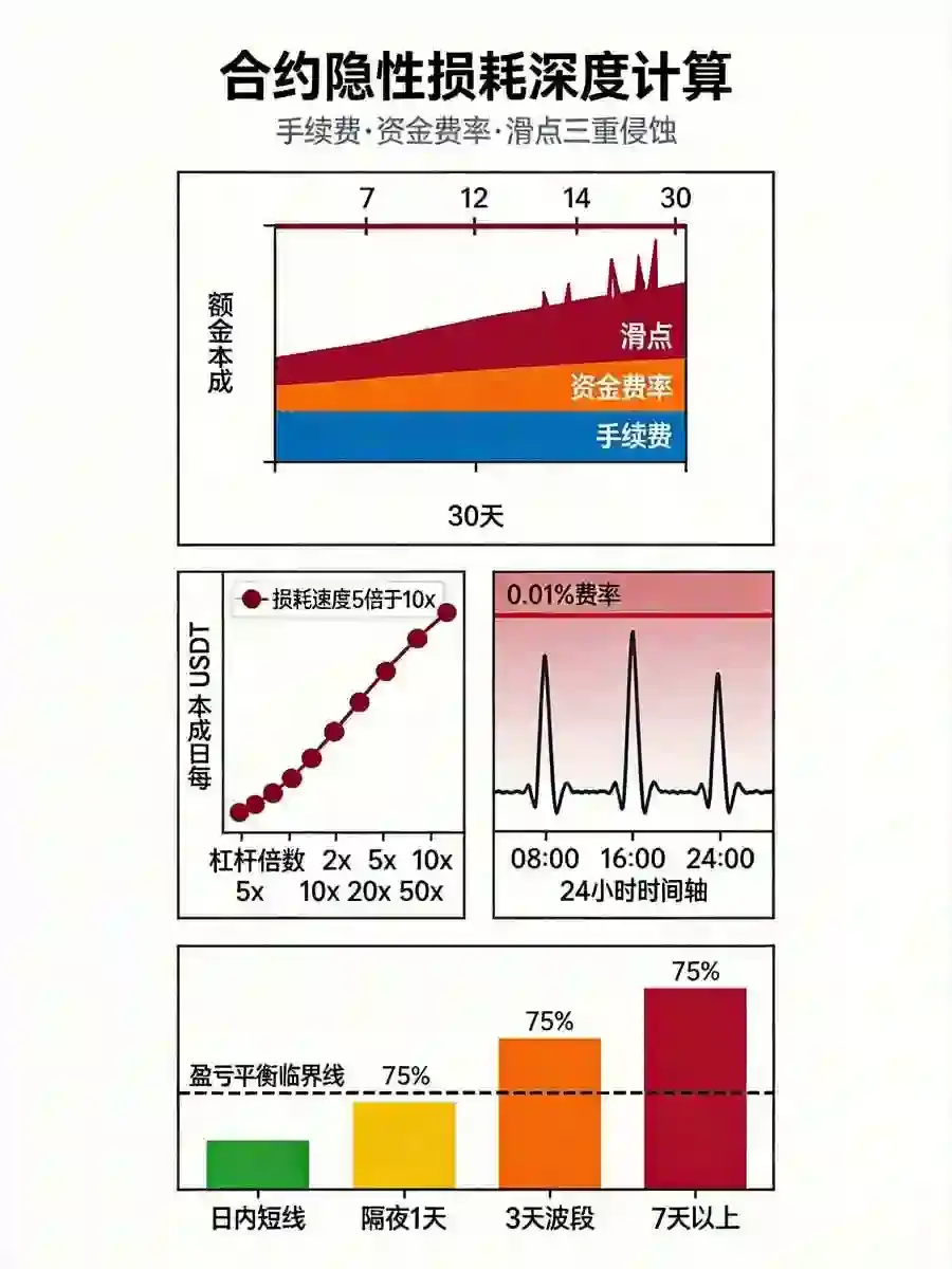 你以为占了便宜？深度计算比安合约里被忽略的隔夜持仓与手续费损耗